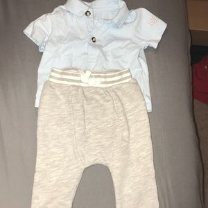 a cute set with shirt and pants